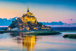 Visite nocturne du mont st michel.